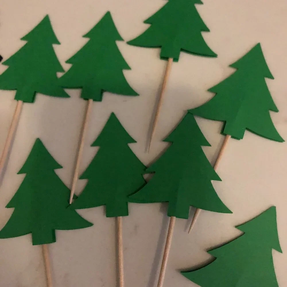 4 for $10! 😎 Lumberjack Cupcake Toppers
